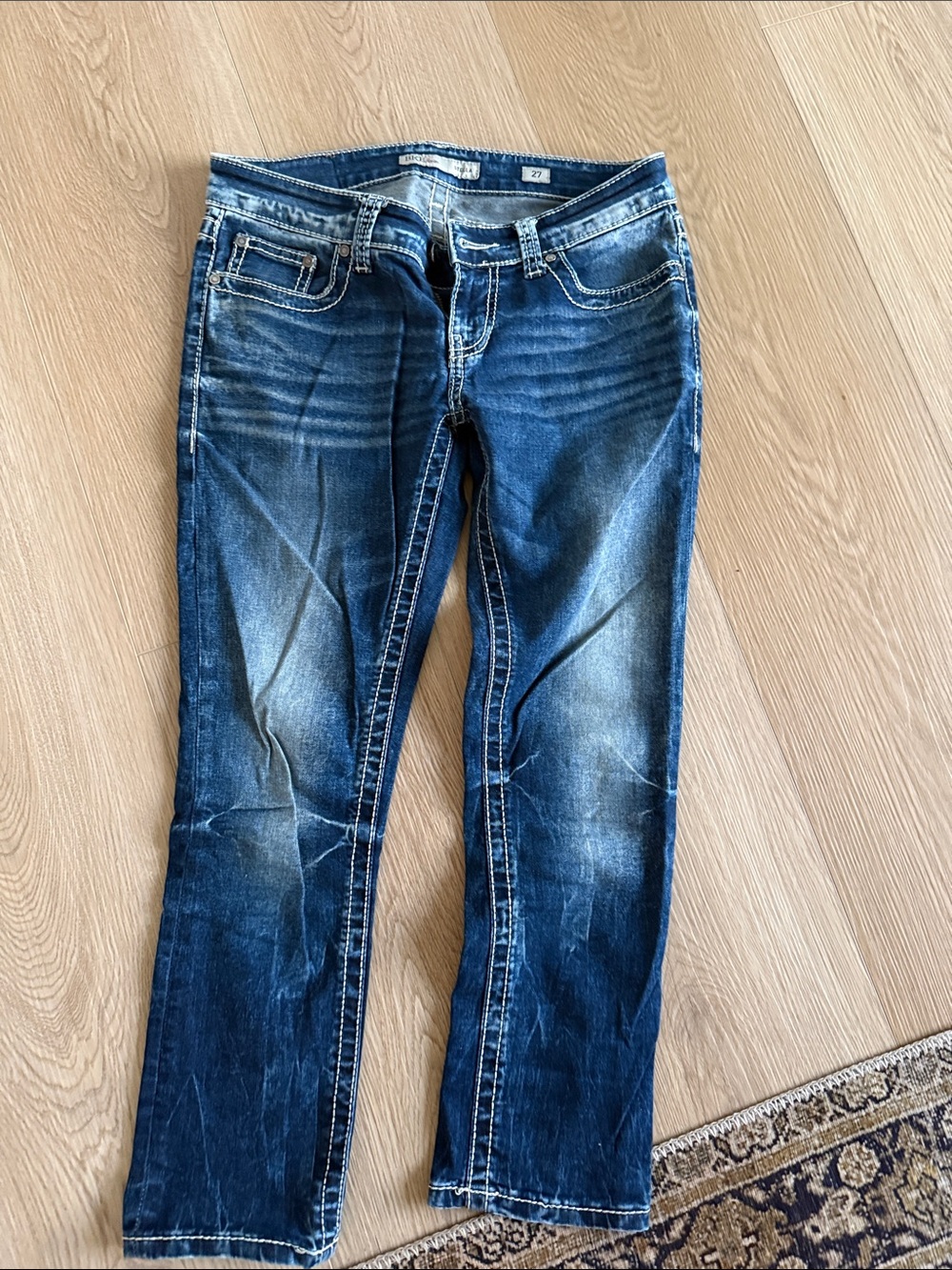 BKE Stella 27S Dark Blue Women's Slim Jeans